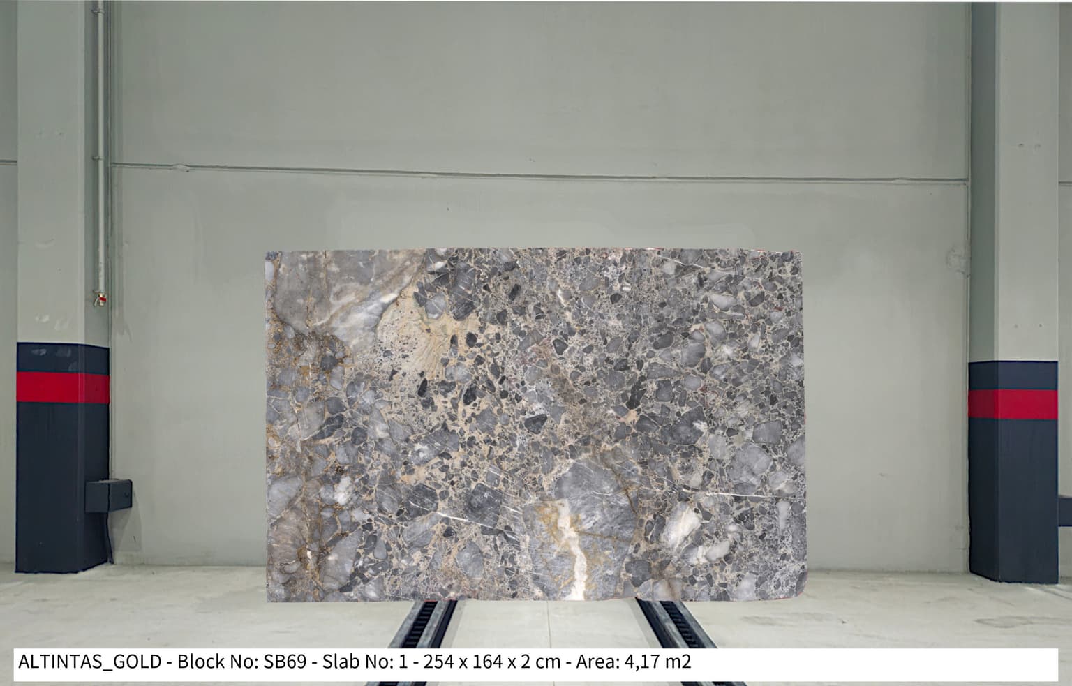 ALTINTAŞ GOLD Polished marble slab in Grey