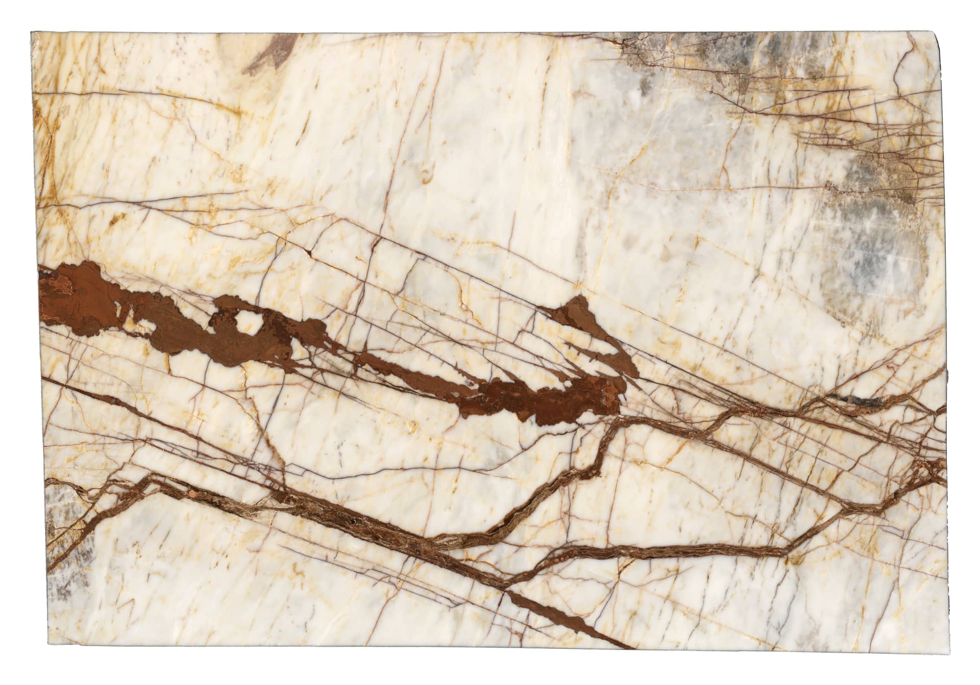 Fire Fantastic Polished marble slab in White